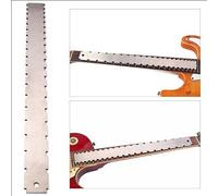 1Pc guitare touche règle argent acier inoxydable guitare cou crantée bord droit Luthiers outil guitare accessoires