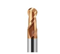 1PC HRC55 70 Carbure De Tungstène 2 Cannelures Boule Nez Fraise R3-R10 CNC for L'acier