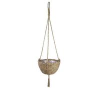 1pc Jardinière suspendue tricotée à la main Pot de fleurs suspendu décoratif (couleur aléatoire)