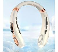 1pc-Mini ventilateur USB portable, ventilateur de refroidissement pour le cou, parfait pour la maison et les voyages-blanc
