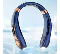 1pc-Mini ventilateur USB portable, ventilateur de refroidissement pour le cou, parfait pour la maison et les voyages-bleu