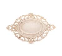 1pc porte en bois massif coeur fleur sculpté Applique Onlay sculpture sur bois ovale creux décalcomanie meubles de maison décor ornement 21/22/26cm