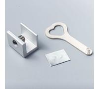 1pc Serrure De Porte Coulissante Fenêtre Arrêt De Cadenas Cadre De Serrure De Porte En Alliage D'Aluminium Serrure De Sécurité Avec Clés Serrures D'Armoire De Sécurité Sangles