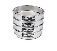 1pc Standard Standard Test de laboratoire Tamis 304 Sus filtre Maillage Chroming Cadre Chroming Inspection Inspection Pharmacopée Tamis Dia 20cm 80-500 maillage 1pc ( Capacity : 120 mesh(0.125mm) )