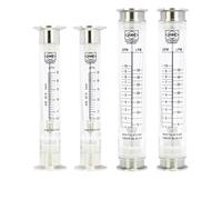 1PCS 1.5" Tri Clamp K50.5mm 304 Acier inoxydable PVC LZM-25GK Liquide Gaz Eau Flotteur Débitmètre Installation verticale(Gas 0.3-3m3 per H,Gas)