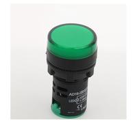 1pcs 12V 24V 220V 380V 22mm LED Power Indicator Pilot Signal Light Lamp Switch Signal Lamp NWPNLXEA(Green,110V)
