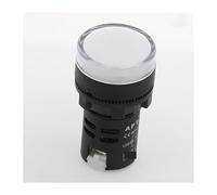 1pcs 12V 24V 220V 380V 22mm LED Power Indicator Pilot Signal Light Lamp Switch Signal Lamp NWPNLXEA(Weiß,6V)