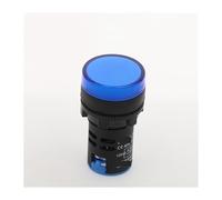 1pcs 12V 24V 220V 380V 22mm LED Power Indicator Pilot Signal Light Lamp Switch Signal Lamp NWPNLXEA(Blau,110V)