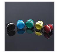 1pcs 22mm Momentary Motorcycle Car Ship Doorbell Waterproof DIY Boat Panel Hole Color Metal Button Switch Power Button NWPNLXEA(Blue-high)