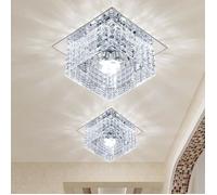 1PCS 5W Plafonnier en Cristal Spot LED Lustre Luminaire Moderne Cristal Downlight - Lumière blanche, 10CM