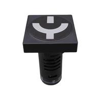 1pcs AD16-22WF/D 220V indicateur de position de disjoncteur de séparation carré Les interrupteurs à couteau d'isolement Voyant lumineux Interrupteur à bouton-poussoir(220V)