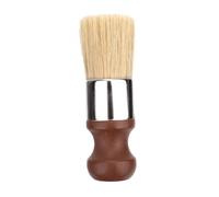 1pcs Brosse à Pommade à Manche Court pour Meubles, Brosse Nettoyage l'Entretien Cuir et Bois avec Poignée Confortable et Poils Doux Outil Brossage Cire pour Maison l'Intérieur Voiture (Marron)