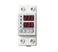 1Pcs Home Usage Dual LED Display 40A 63A Din Rail 230V Adjustable Voltage Surge Protector Relay with Limit Current Protection(40A) Industrial Electrical Relays