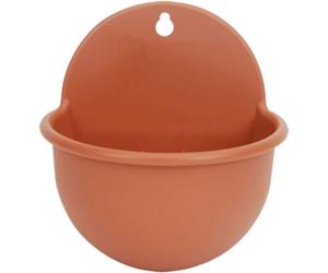1PCS Jardinière Suspendue Design Demi-Ronde - Fleur De Résine Murale Demi-Ronde En Résine En Plein Air En Plein Air