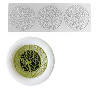 1pcs Lot de moules en silicone 3D creux et ronds en forme de feuilles pour la cuisson en résine, savon, bonbons, artisanat, décoration de gâteaux, desserts d'anniversaire