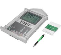 1pcs plastique prière islamique numérique calendrier temps affichage alarme horloge murale (gris)