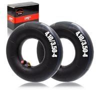 1PZ F3I-35W 2 Chambres à air 4,10/3,50-4" pour Chariot à main, Chariot de Jardin, Tondeuse à Gazon, Diable, remplacement pour Pneu de 4.10-4 4.10 3.50-4 410/350-4