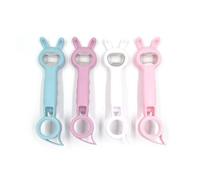 1set 4-in-1 Multi-Function Bunny-Shaped Kitchen Opener Tool Pour Bouchons | Easy-Grip Easy Open Multi-Function Kitchen Tool for Caps