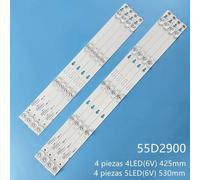 1set 8 Pieces Lampe de bande de rétroéclairage LED pour THOMSON 55UV6416W YHE-4C-LB5504-YH01J L55P2-UD B55A858U L55E5800A-UD 55D2900 55HR330M05horizon ""Nipseyteko