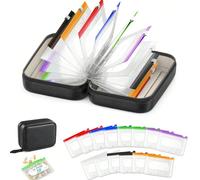 1Set Organisateur de Pochette à Pilules avec 14 Sacs Intérieurs à Fermeture Éclair, Ensemble Organisateur de Pilules Imperméable avec 14 Pochettes à Pilules de Couleurs, Grand Organisateur de Médicame
