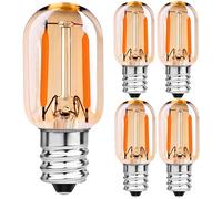 1W E14 Ampoules T22 LED Filament four Hotte Aspirante frigo Lustre Cristal | Équivalent 10W,Lampe de Sel, Veilleuse Enfants, Tubulaire Blanc Chaud 2200K, Non Dimmable Decorative bulb, Lot de 5
