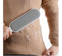 1x Brosse réutilisable double face pour poils d'animaux - Brosse électrostatique anti-peluches et anti-poussière