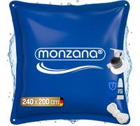 MONZANA® 1x Coussin de Piscine hivernage XXL 240x200cm Corde PVC -20°C Double Couture 4 Oeillets Coussin Gonflable Oreiller Piscine Coussin Flottant Valve air