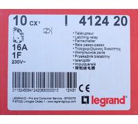 Legrand 412420 Télérupteur CX³ standard avec bornes automatiques, 1P, 16A, 250V contact 1F, tension commande 230V, 1 module