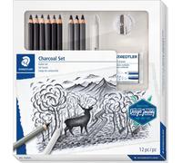 1x Mars Lumograph 61 100C Set de charbon mixte 100% PEFC