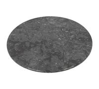 1x Noir 30cm Planche à Découper Ronde en Marbre - Antidérapant Cuisine Fromage Pain Viande Coupe Portion Comptoir Planches de Protection - Par Argon Tableware