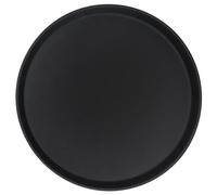 1x Noir 45.5cm Rond Antidérapant Plateau - Grand Plastique Cuisine Nourriture Thé Café Dîner Tableau Boissons Plateau de Fête - par Argon Tableauware