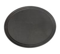 1x Noir 73.5cm x 60cm Ovale Antidérapant Plateau - Grand Plastique Cuisine Nourriture Thé Café Dîner Tableau Boissons Plateau de Fête - par Argon Tableauware