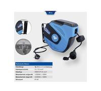 Brilliant Tools - Enrouleur de câble automatique BT162000, 15 + 1 m, IP44, 230V