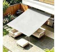 1X0.5M Gris Clair Voile d'ombrage Imperméable Rectangulaire, Toile Ombrage PES Résistant à l'eau, Filet dombrage Résistant 98% Protection Rayons UV pour Patio Jardin Terrasse Camping Extérieur