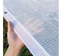 1x5m Voile D'Ombrage avec œIllets,Filet D'Ombrage Blanc 55% Protection Solaire,Hdpe Respirable Coupe-Vent Et PerméAble à l'eau,Filet Ombrage Rectangulaire, pour Exterieur Serre, Terrasse,Pergola