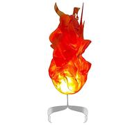 2.0 Accessoires Lampe flottante Halloween Boule de feu Flamme Boule de feu Décoration lumineuse et crochet de suspension (rouge, taille unique)