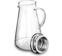 2.0 litre Carafe en verre avec couvercle en verre borosilicaté - Pichet à eau, pichet à jus de fruits