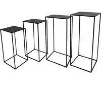 2.03 Set de 4 tables d'appoint - Hauteurs env. 80,70,60 et 50 cm - Support pour plantes