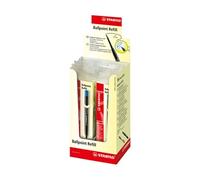 STABILO Recharge - Lot x 10 recharges stylo bille STABILO pointball - Bleu