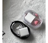 2-1 pièce Sac de rangement à fermeture éclair transparent portable, organisateur de câble de données, pochette de rangement de ligne de chargeur en PVC, boîte de rangement multifonctionnelle pour écou