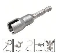 2/1 pièce Vis à papillon en acier premium - Outil de coupe pour projet DIY 1,2,Vis noires améliorées 10 pièces + manchon rotatif 1 pièce,Vis noires améliorées 5 pièces + manchon rotatif 1 pièceAlliage