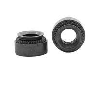 2/10/30/50pc M3 M4 M5 M6 M8 M10 Noir En Acier Au Carbone Auto-serrant Presse Insérer Rivet Écrou Dalle 0.8-3.18mm
