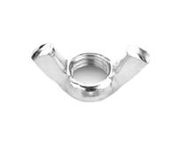2/10 pièces DIN315 M3 M4 M5 M6M8 M10 M12 GB62 noir blanc Nylon 304 316 en acier au carbone inoxydable écrou lingot papillon oreille écrou à oreilles(Zinc carbon steel,10PCS M6)