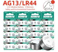 2-100 pièces AG13 LR44 batterie 357 303 SR44 L1154F A76 piles bouton pour montres compteur de glycémie jouets