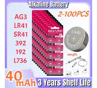 2-100 pièces AG3 LR41 piles bouton haute capacité L736 392 384 192 1.55V pile bouton pour montre e voiture télécommande jouet