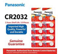 2-100 pièces Pile au lithium 3V Panasonic CR2032 100% Originale pour Montre, Calculatrice, Télécommande, Jouets, Pile Bouton