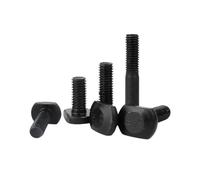 2-10pcs M8/M10/M12 Boulons de serrage à rainure T à filetage complet/demi en acier au carbone pour machines-outils, M10x30mm