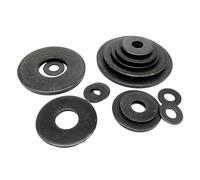 2/25 pièces M3 M4 M5 M6 M8 M10 M12 M14 M16 noir Grade 8. acier Extra grande taille Large épaisseur rondelle plate joint uni