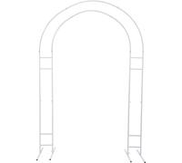 2,2x1,5m grand mariage arc métal rose cabine photo fleurs ballon porte arc cadre de fond (blanc) pour anniversaire fête de Noël