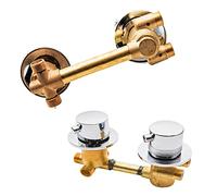 2/3/4/5 Voies Mitigeur Thermostatique Robinets De Douche,Laiton Douche Robinet Cabine With Cartouche Céramique,Mitigeur Cabine De Douche Entraxe 10Cm/12,5Cm/14,5Cm,G Thread 2 way-10cm